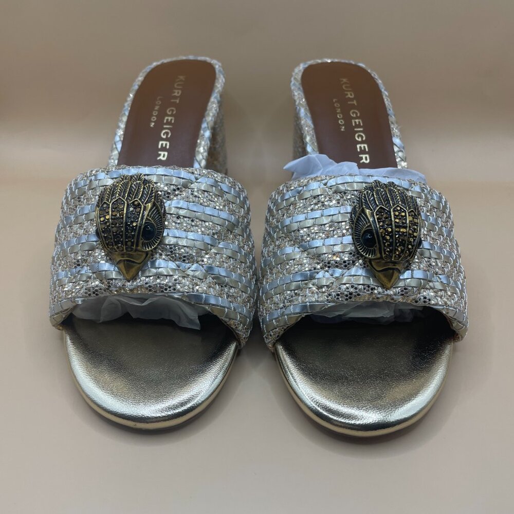 KURT GEIGER KENSINGTON BLOCK MULE HEEL 7 - Picture 3 of 13